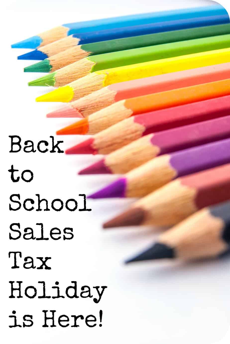 back to school sales tax holiday is here