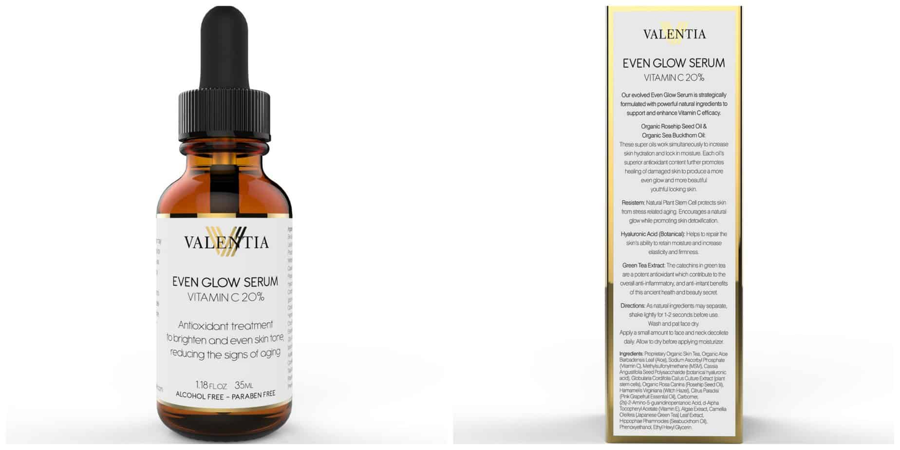 valentia even glow serum