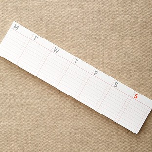 container store weekly calendar sticky notes