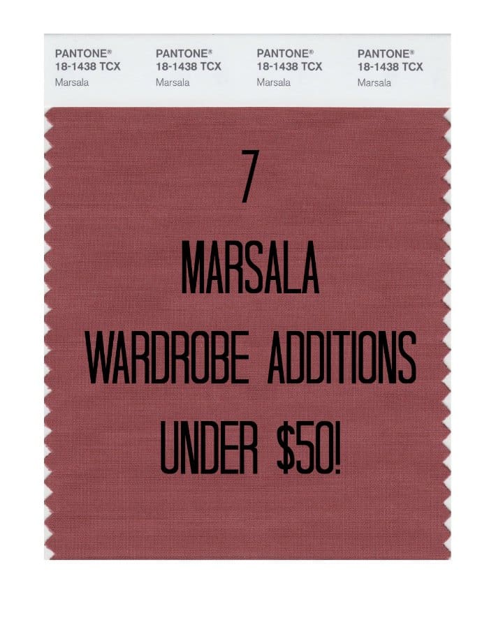 7 marsala wardrobe additions under 50