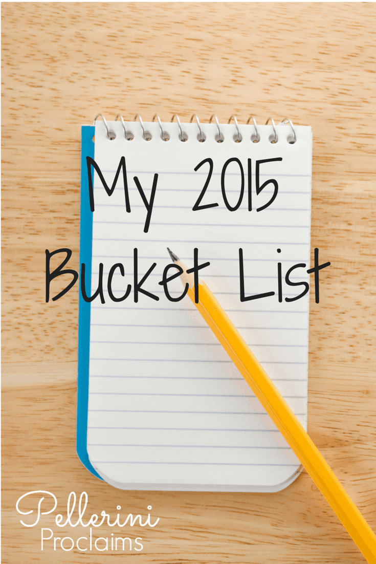 My 2015 Bucket List - Updated