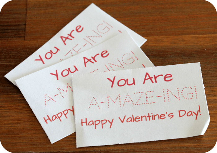 Valentines Day card tags