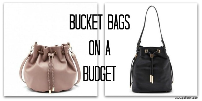 bucket bags on a budget