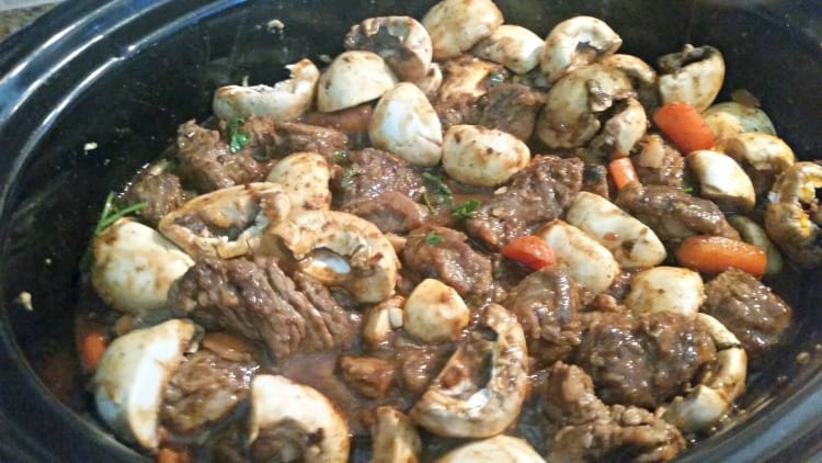 Beef Stew recipe, gluten free, mushrooms, vegetables