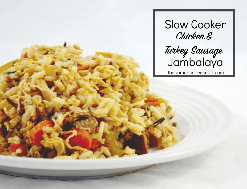 Slow Cooker Chicken and Turkey Sausage Jambalaya