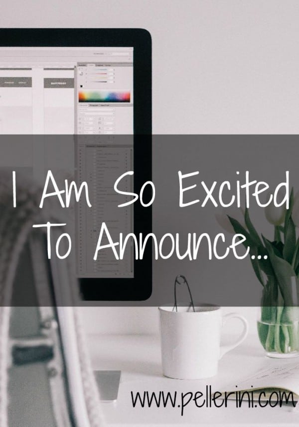 I Am So Excited to Announce...