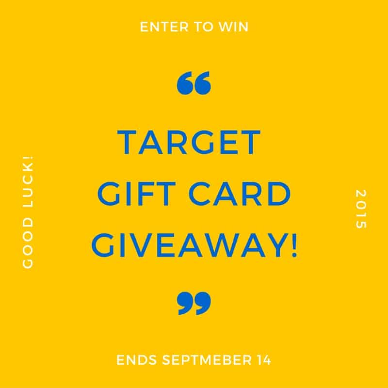 Target gift card giveaway