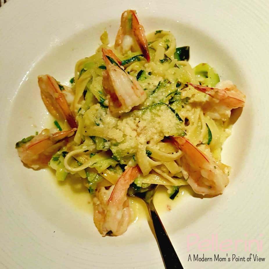 CPK Shrimp Scampi Zucchini Fettuccine