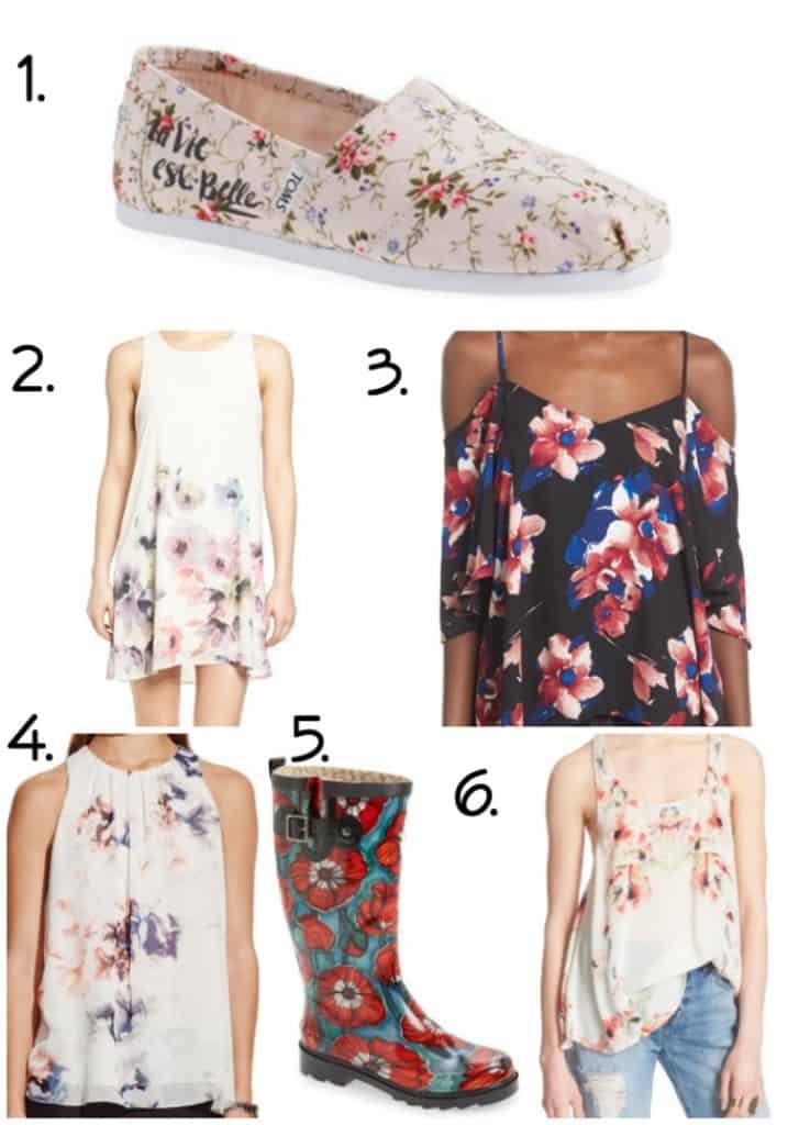 Spring FASHION Trends - Florals Numbered