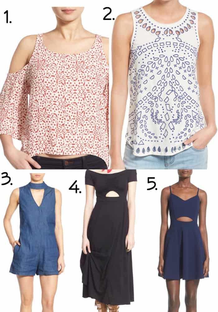 Spring fashion trends cutout