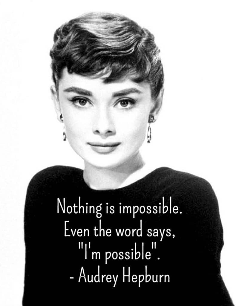 Audrey Hepburn Monday Motivation