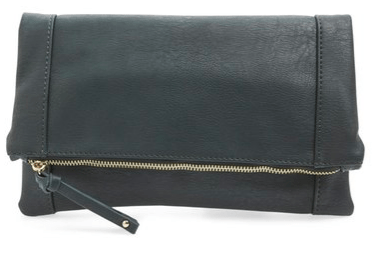 Nordstrom Half Yearly Sale Sole Society Marlena Fold Over Clutch $23.96 in Emerald, also comes in Deep Ruby