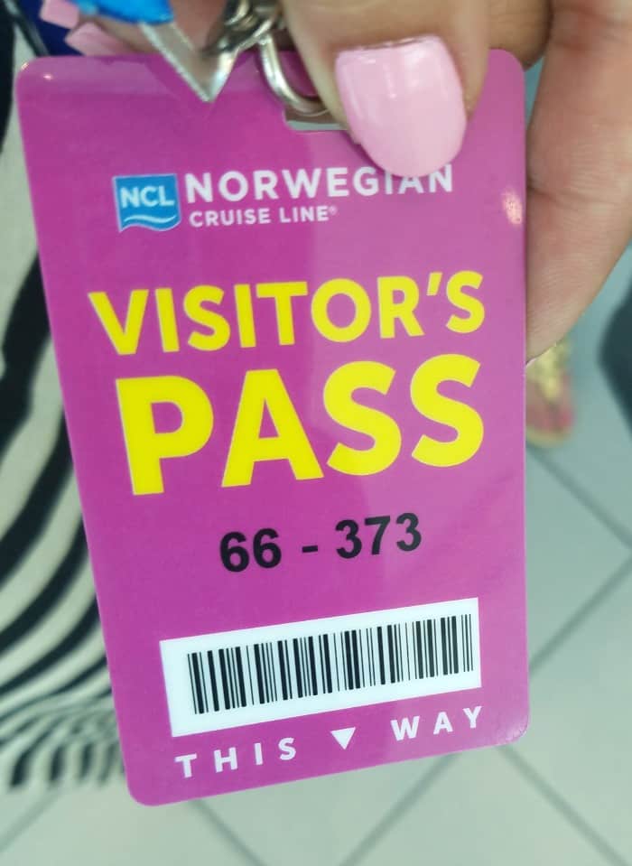 Norwegian Cruise Line Visitor Pass