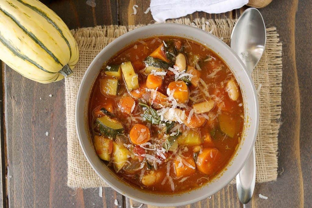 Autumn Minestrone Soup by Culinary Ginger