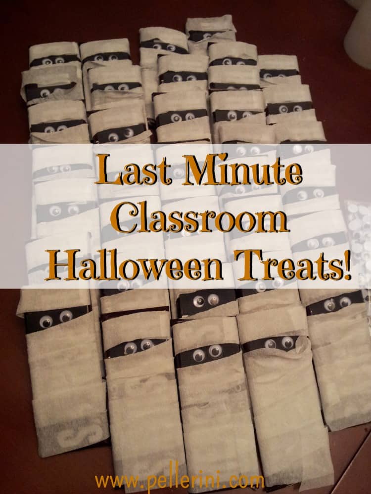 Last Minute Classroom Halloween Treats