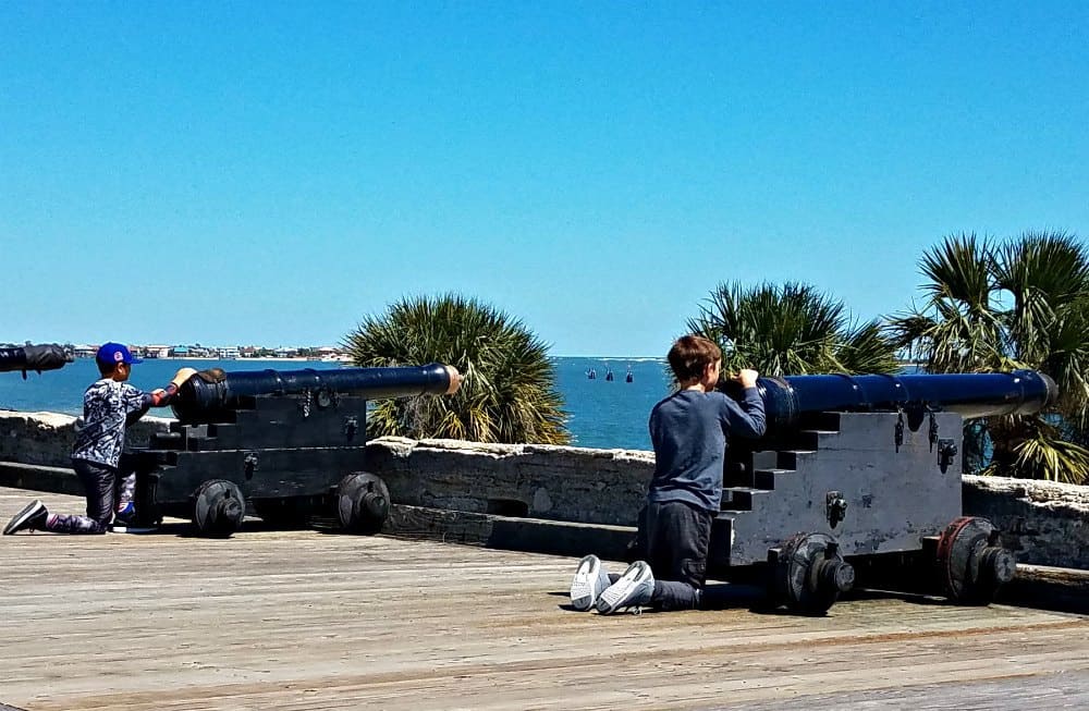 Family Friendly St Augustine - Castillo de San Marcos Canons and Kids