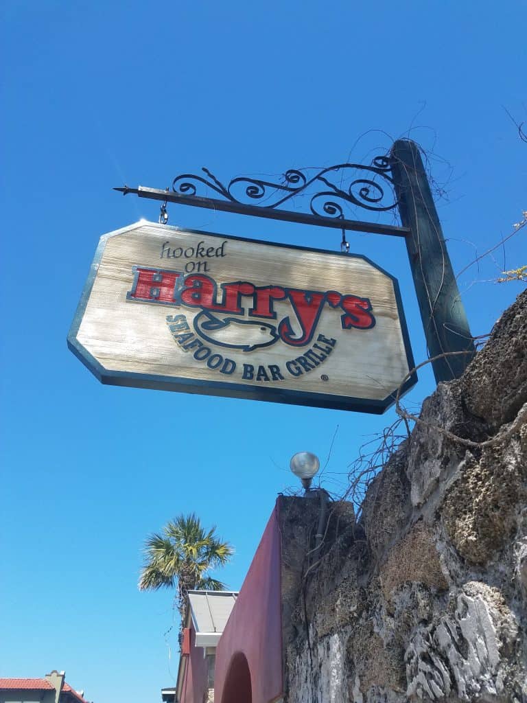 St. Augustine Restaurants - Harry's sign