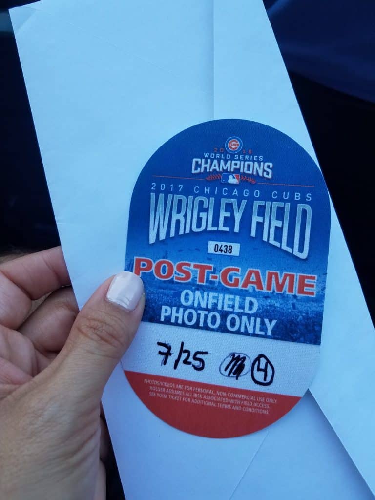 Wrigley Field Chicago Family Vacation Post Game Special Pass