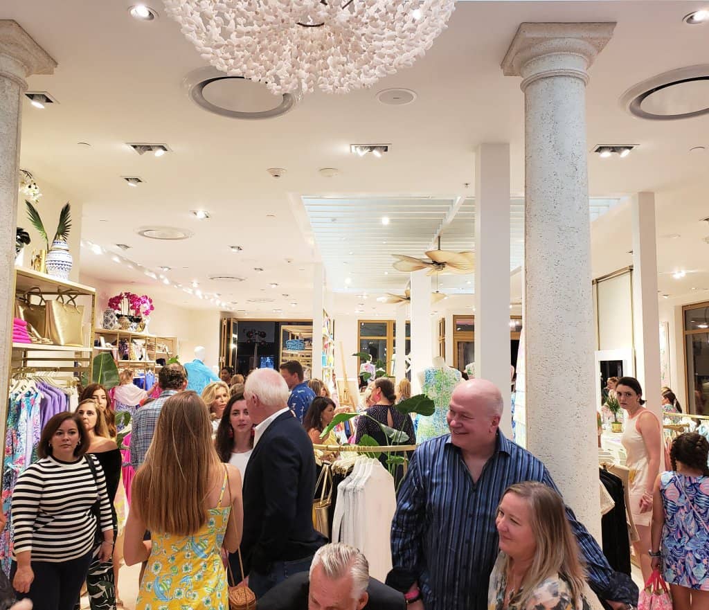 Inside the Lilly Pulitzer store