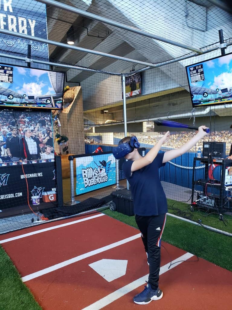 Virtual Reality Homerun Derby at Marlins Park