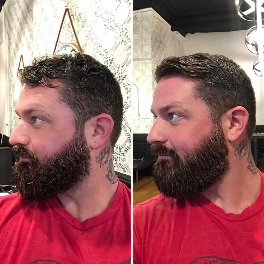 before and after photo using the MASC kuschelbar