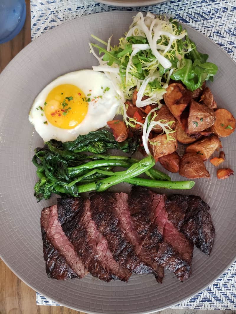 Boulud Sud Brunch Grilled Steak and Egg