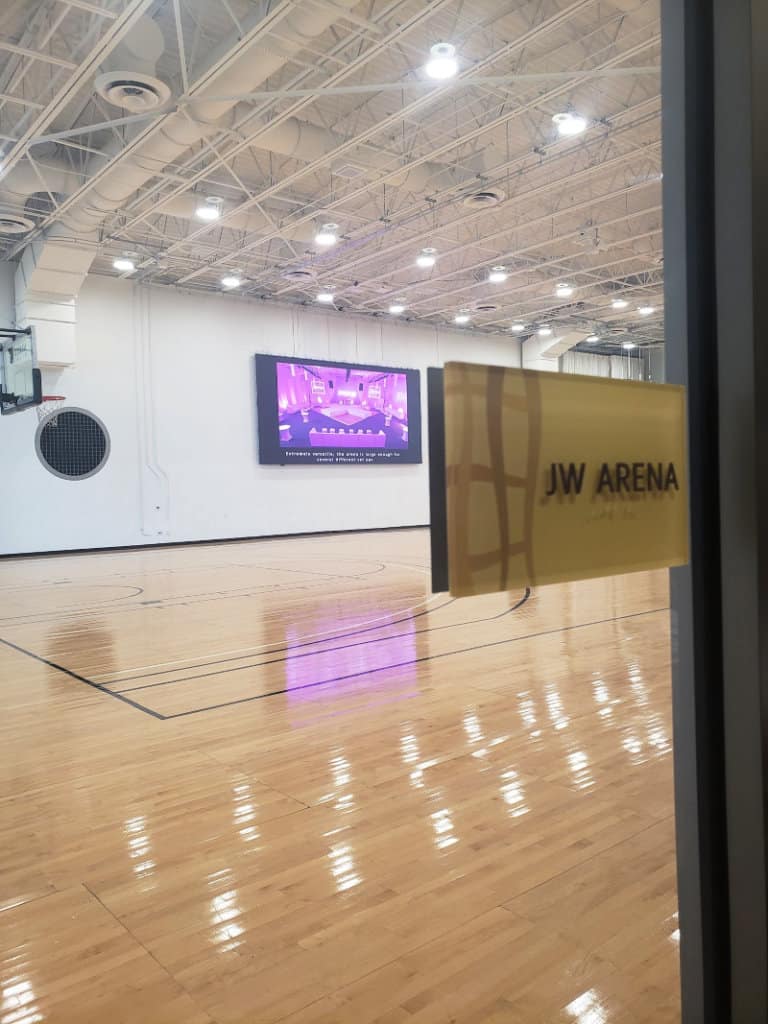 JW Marriott Marquis JW Arena basketball court