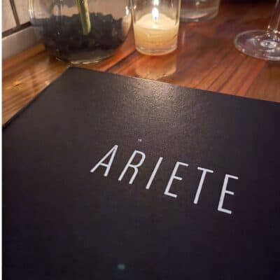 Ariete Coconut Grove Restaurant Menu